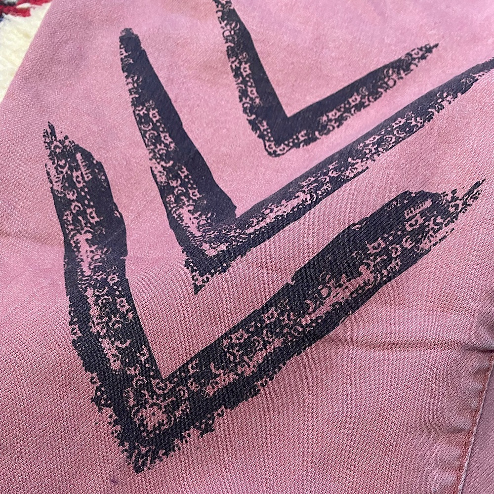 FREE PEOPLE DOTTED IKAT ARROW JEANS - Picture 6 of 11